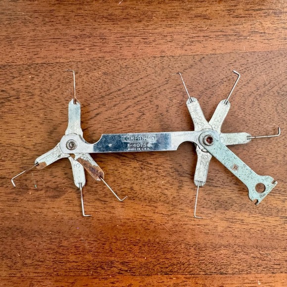 Companion Other - Vintage Companion‎ 9-4075 Spark Plug Gap Gauge Tool Folding Wire Made in USA